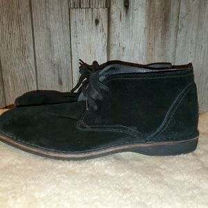 John  Varvatos black suede chukka ankle boots 9.5